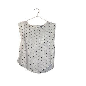 I am polka dot black,cat blouse size small